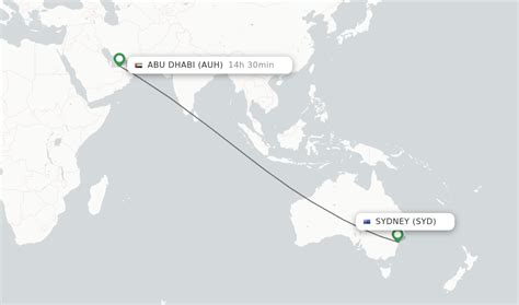 Flights from Abu Dhabi (AUH) to Sydney (SYD) .